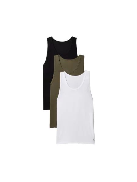 Calvin Klein Tricou oliv / negru alb