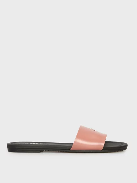 Шлепанцы Calvin Klein Jeans без каблука оранжевые