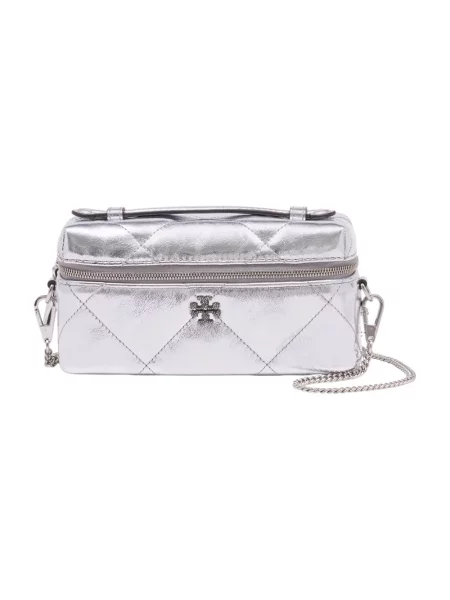 Tory Burch Torebka Kira East-West silber srebrna