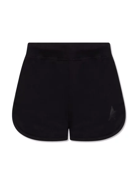 Szorty Golden Goose z nadrukiem casual czarne