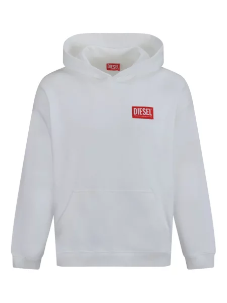 Hanorac cu glugă Diesel alb