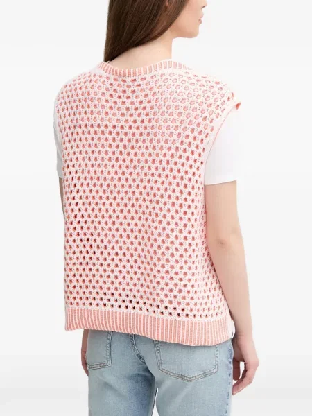Top Benetton tricotate alb