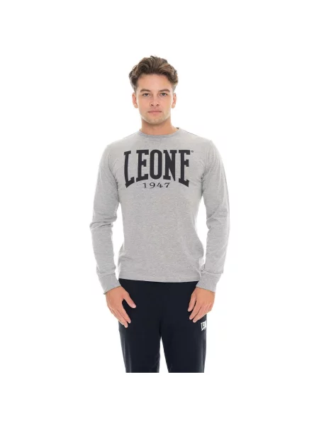 Lung tricou Leone 1947 cu mâneci lungi cu autograf gri