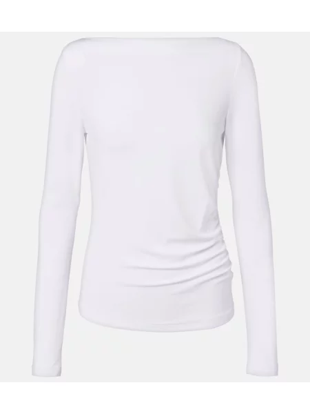 Tricou Max Mara din jerseu alb