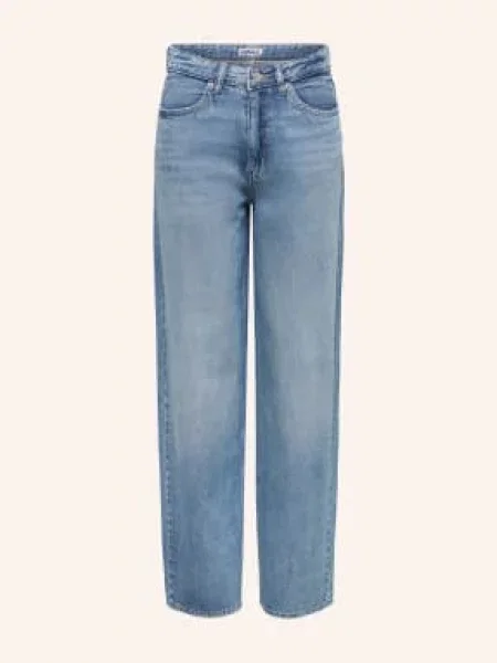 Only Rovné Džíny medium blue denim modré