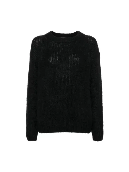 Sweter Parosh wełniany czarny