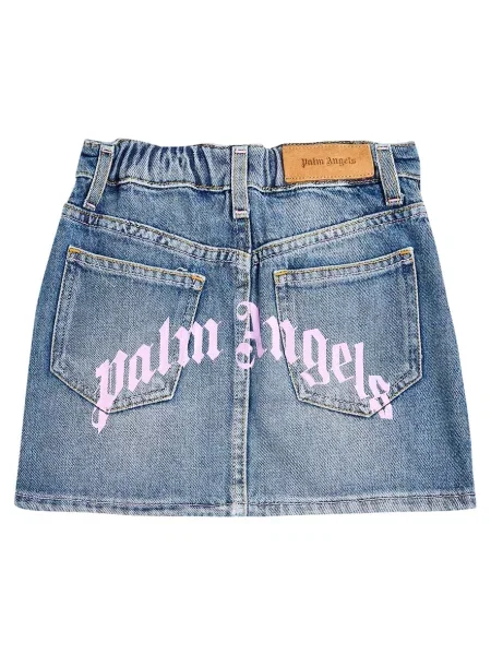 Φούστα τζιν Palm Angels μπλε