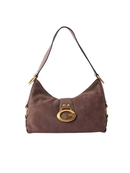 Τσάντα Guess Katie καφέ