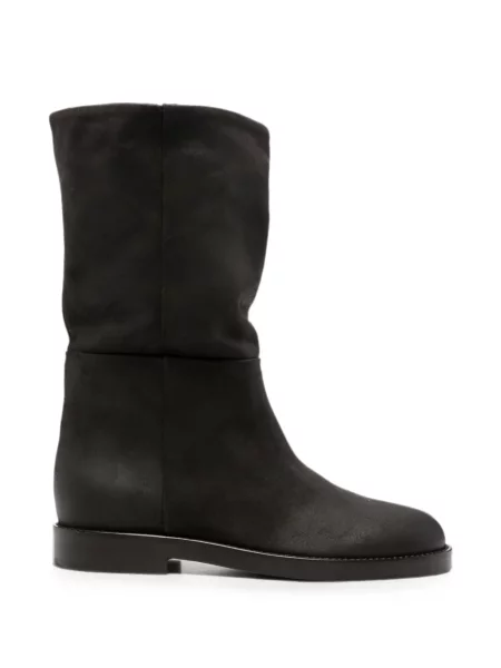 Botine Agl din piele de căprioară negru