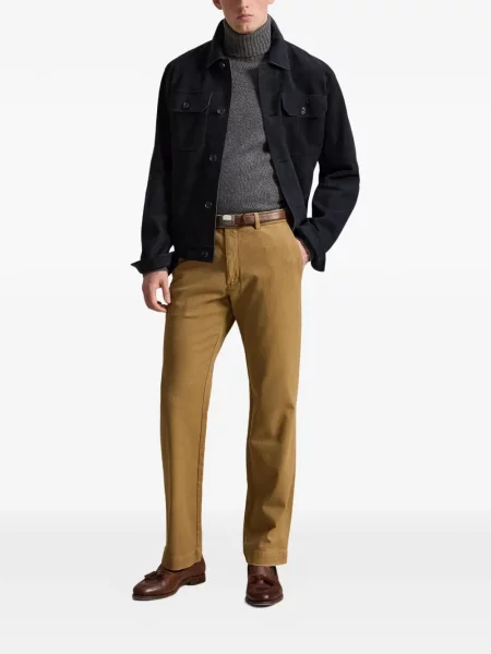 Șosete Polo Ralph Lauren cu broderie în carouri de flanelă verde