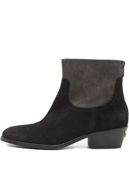 Cizme scurte Zadig&voltaire din piele de căprioară negru