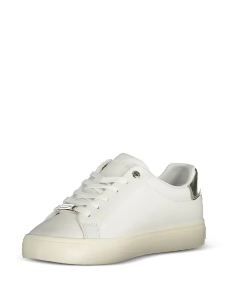 Sneakerși Calvin Klein din piele alb
