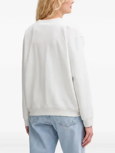 Pulover Levi's® skinny fit cu imagine cu decolteu rotund galben
