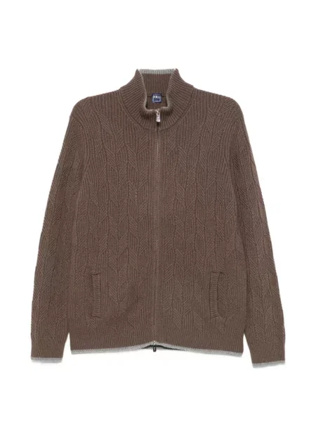 Cardigan Fedeli tricotate maro