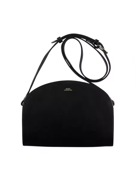 Torebka skórzana A.p.c. skórzana czarna