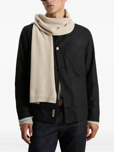 Fular Woolrich de lână albastru