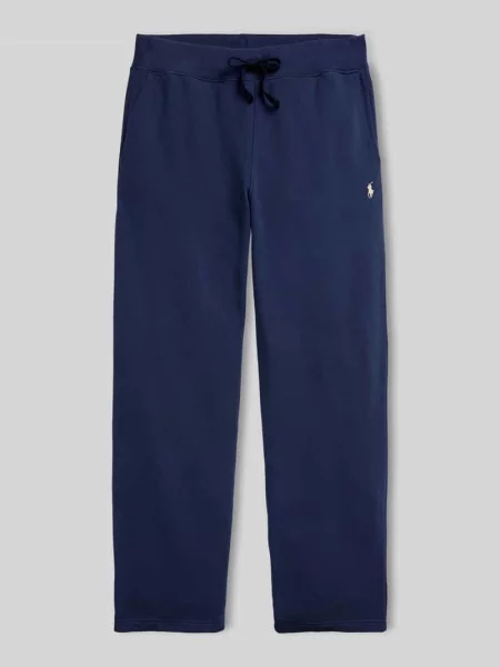 Spodnie dresowe o kroju regular fit z czystej bawełny Polo Ralph Lauren granatowe