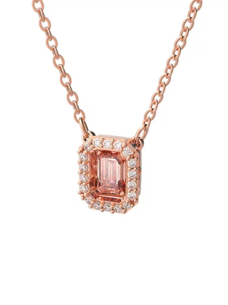 Lniany naszyjnik Swarovski żółty