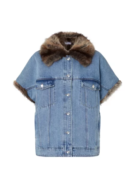 Ursuleț de pluș vestă denim Liu Jo albastru