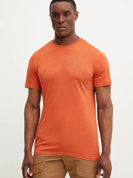 Športna kratka majica Viking Morain oranžna