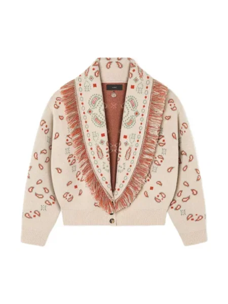 Dzianinowy wielobarwność kardigan Alanui