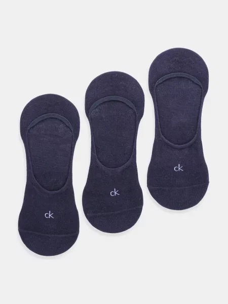 Чорапи Calvin Klein 3 чифта тъмносиньо