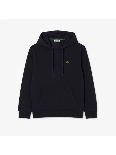 Lacoste Bluza Z Kapturem Z Piki granatowa
