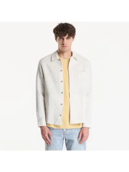 Μπουφάν Samsøe Samsøe Sadamon Gc Overshirt Silver Birch Ch. L