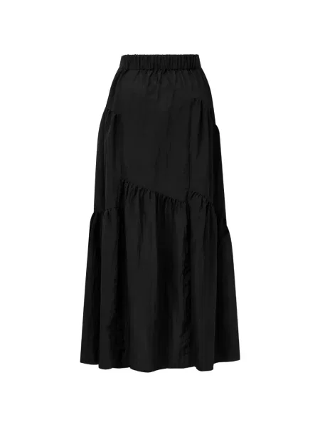 Fusta maxi Tomboy asimetrică negru