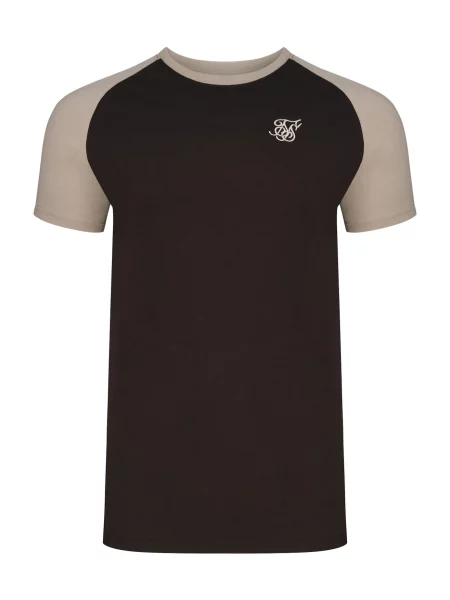 SikSilk Tricou maro închis / taupe gri