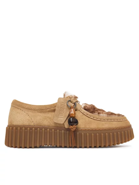 Туфли Clarks бежевые
