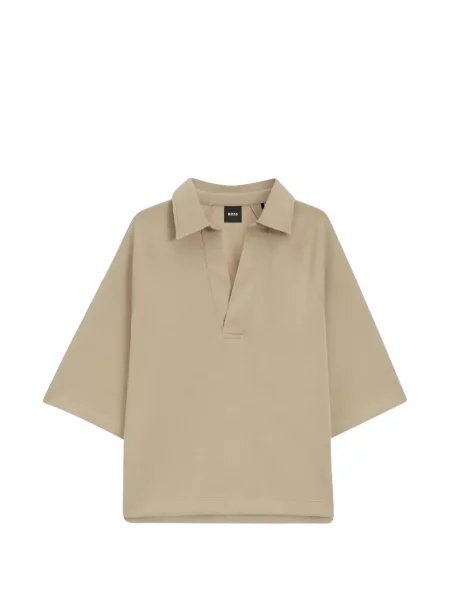 Tricou polo Boss din jerseu
