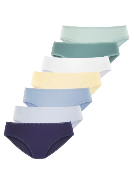 VIVANCE by LASCANA Slip bleumarin / azuriu / albastru deschis / verde jad / verde deschis / murdar alb