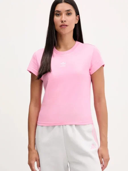 Тениска adidas Originals Essentials дамска розово