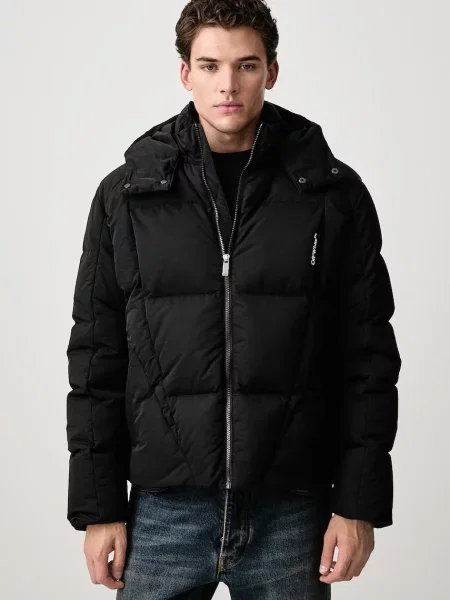 Off-White Bookish Nyl Twill Racing Puffer jachetă de iarnă pentru bărbați alb