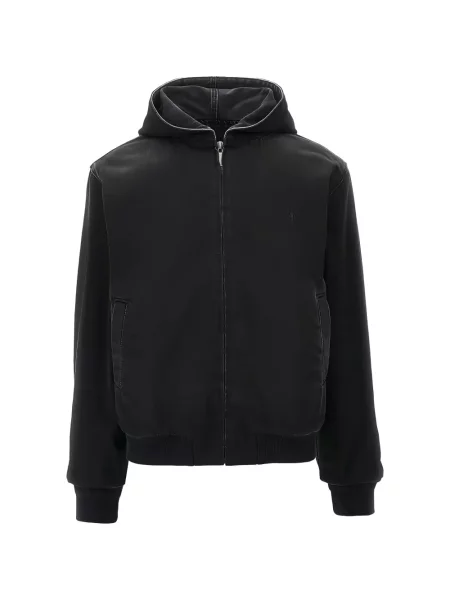 Geacă Gucci cu glugă cu autograf negru