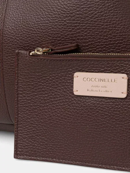 Coccinelle Bőr shopper táska + tarisznya Coccinelle C-Easy piros