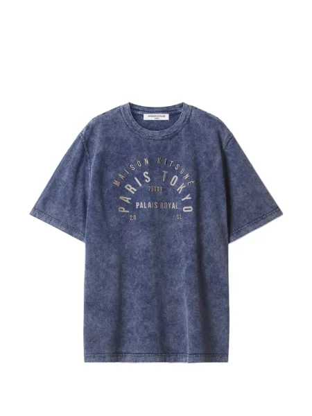 Tricou Maison Kitsune albastru