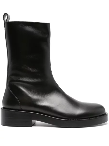 Botine Courreges din piele negru