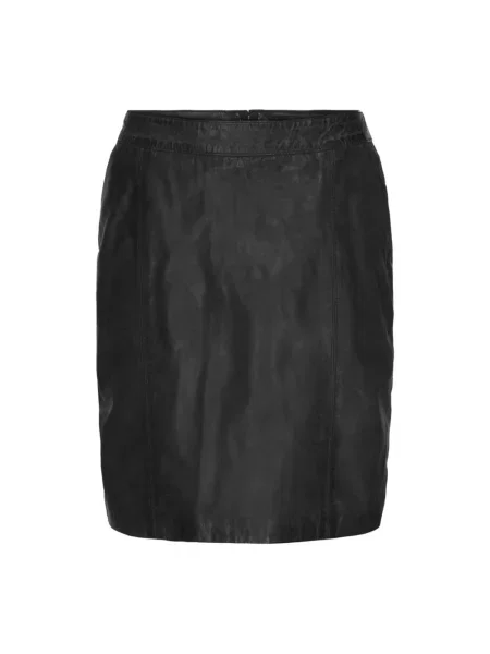 Spódnica skórzana Btfcph czarna