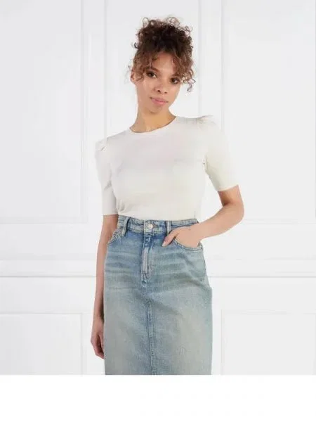 LAUREN RALPH LAUREN Tricou DOYANIS-MID SLEEVE bej