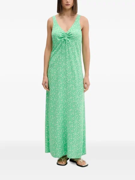 Rochie maxi Rip Curl cu model floral cu imagine verde