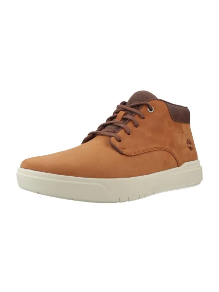 Pantofi Timberland cu șireturi din dantelă maro