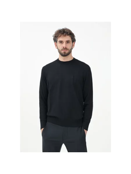 Lekki sweter Armani Exchange elegancki czarny
