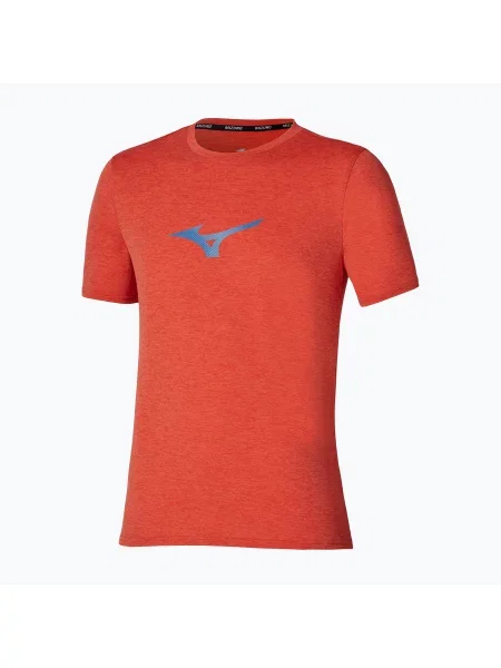 Tricou de alergare pentru bărbați Mizuno Core Runbird Short Sleeve Tee orange portocaliu