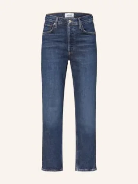 Agolde Proste Dżinsy Riley blau