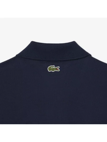 Lacoste Koszulka Polo Classic Fit Z Tłoczonym Logo szary