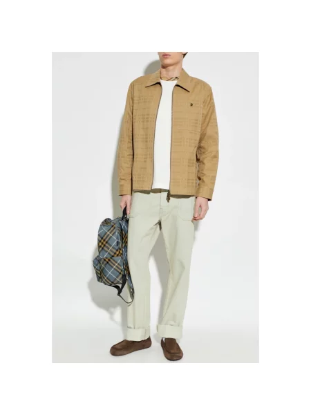 Kurtka Burberry żakardowa beżowa