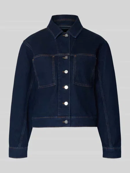 Kurtka jeansowa o kroju regular fit z na piersi model ‘Nusilia’ Someday niebieska