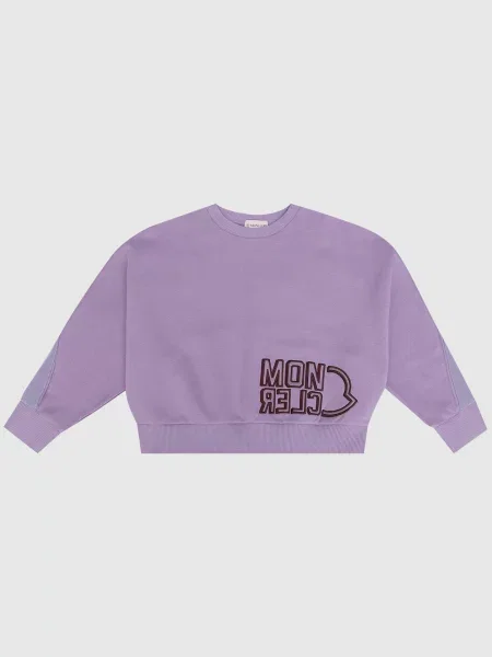 Детский свитшот Moncler Enfant фиолетовый